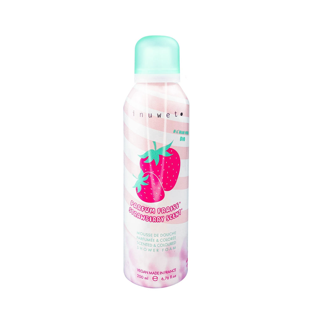 Inuwet doucheschuim aardbei uit de badset Sweet Pink