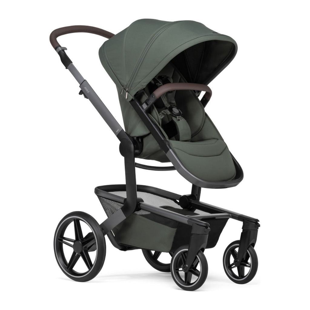 Joolz Kinderwagen Day5 Complete Set Forest Green, zijaanzicht met het zitje