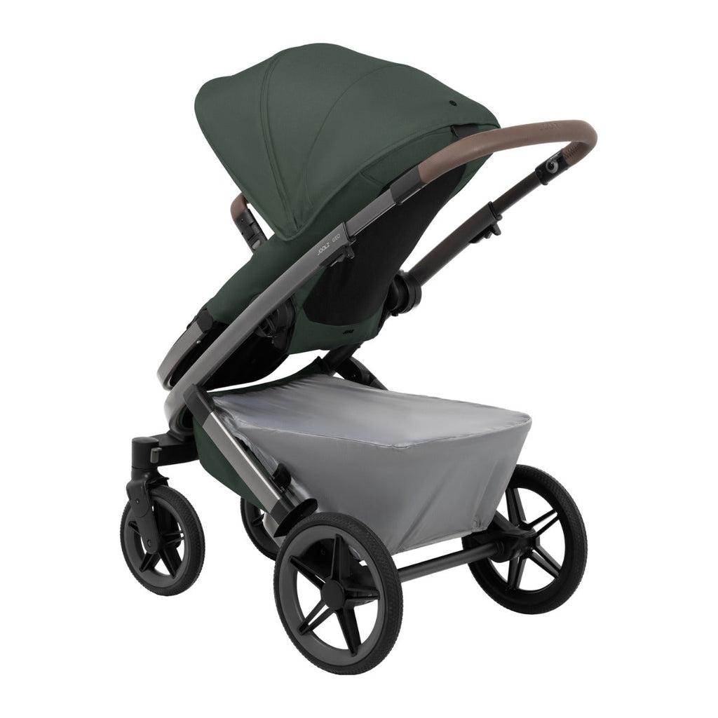 Joolz Kinderwagen Geo5 Complete Set Forest Green, zitje schuin van achteren