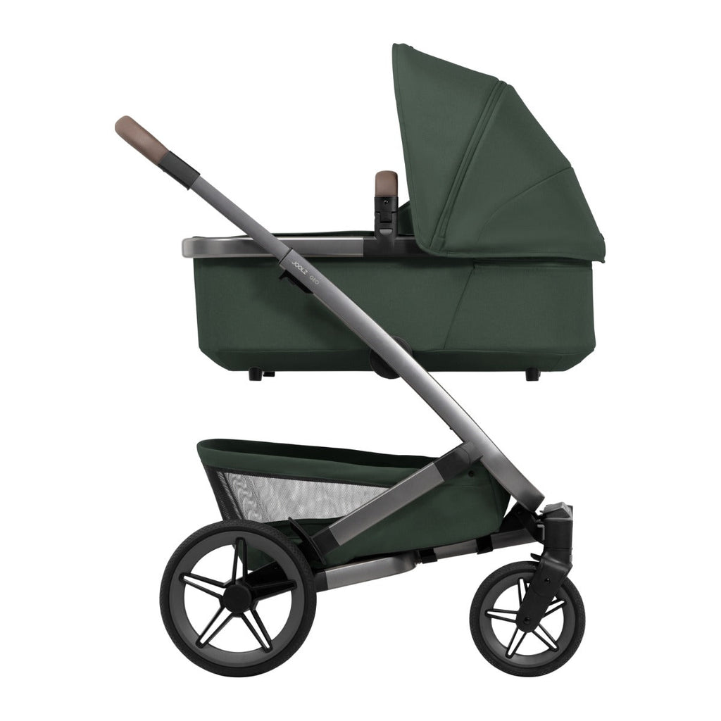 Joolz Kinderwagen Geo5 Complete Set Forest Green, reiswieg op het onderstel, ander aanzicht