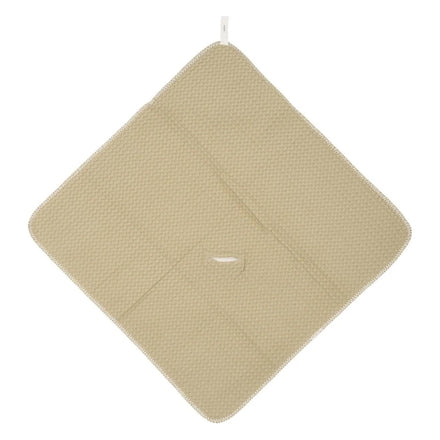 Koeka Omslagdoek Wafel/Teddy Oslo in olive, wafelzijde met gordelopening