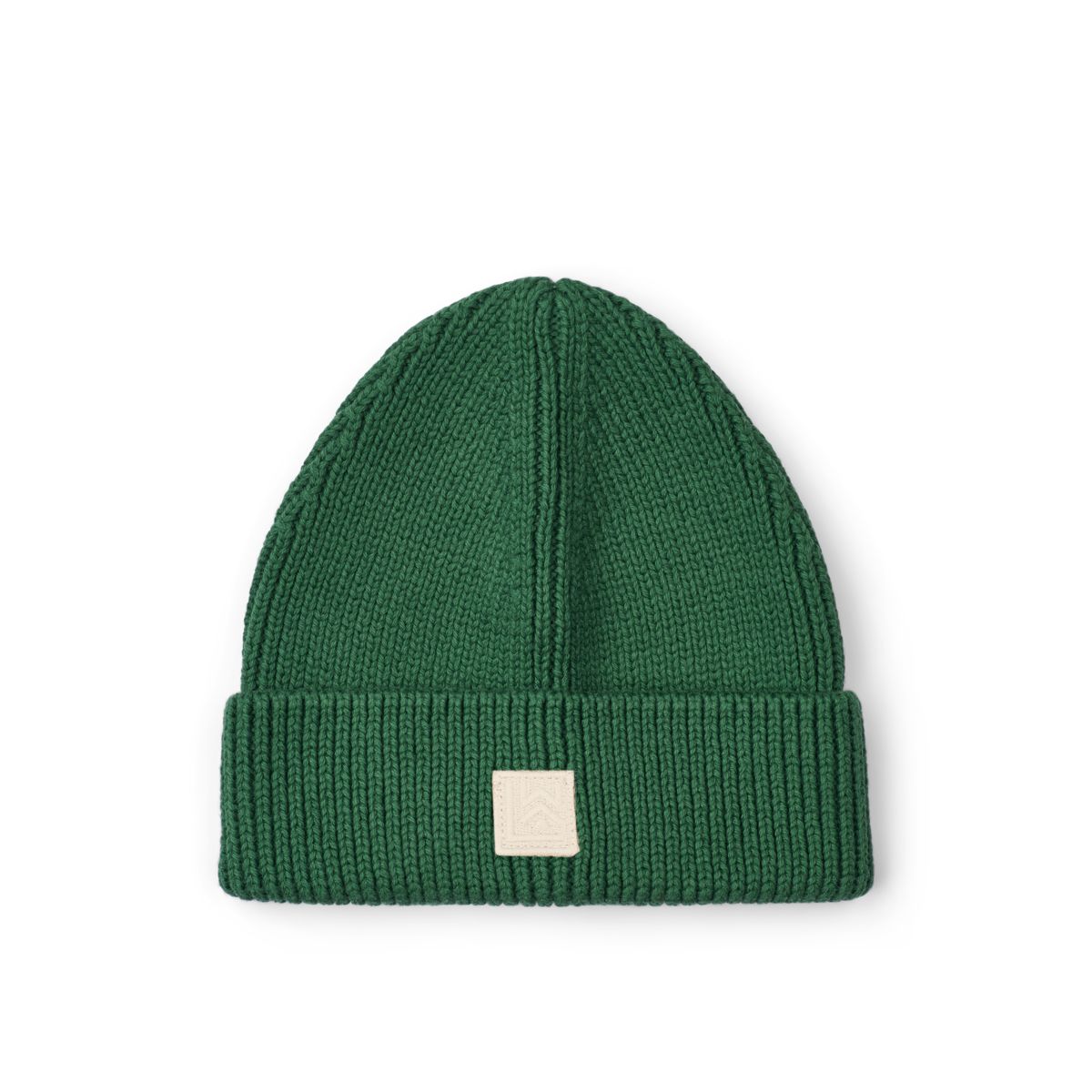 Liewood Ezra muts in Garden green, ribgebreid biologisch katoen