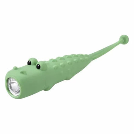 Mary's Zaklamp Animals Crocodile, groene krokodil met led in de bek