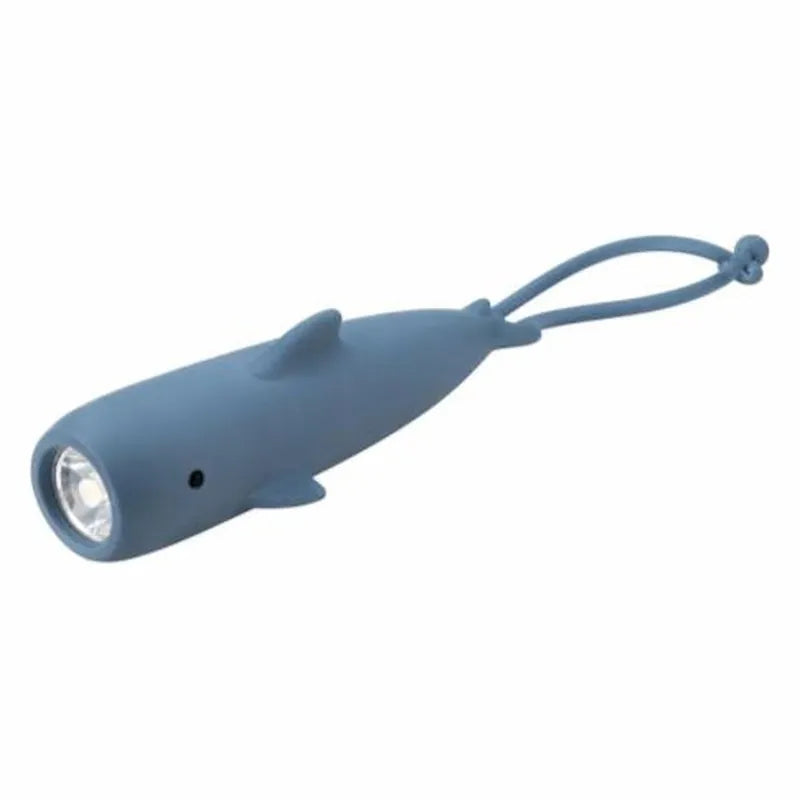 Mary's Zaklamp Animals Shark, blauwe haai met led in de bek en lusje aan de staart