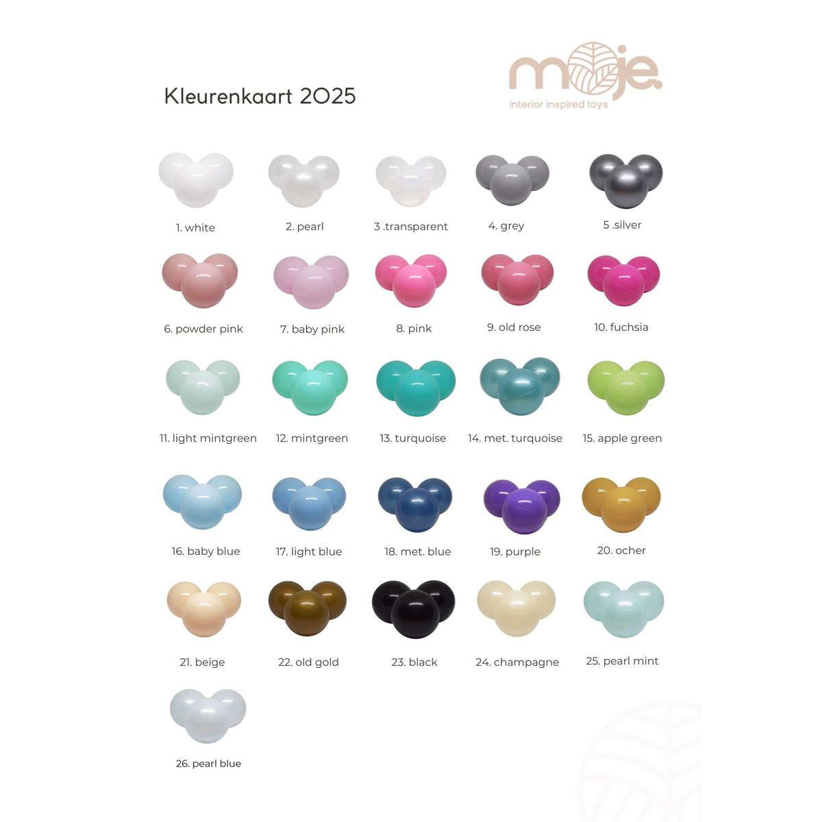 Moje Set 50 ballen | Mermaid effect