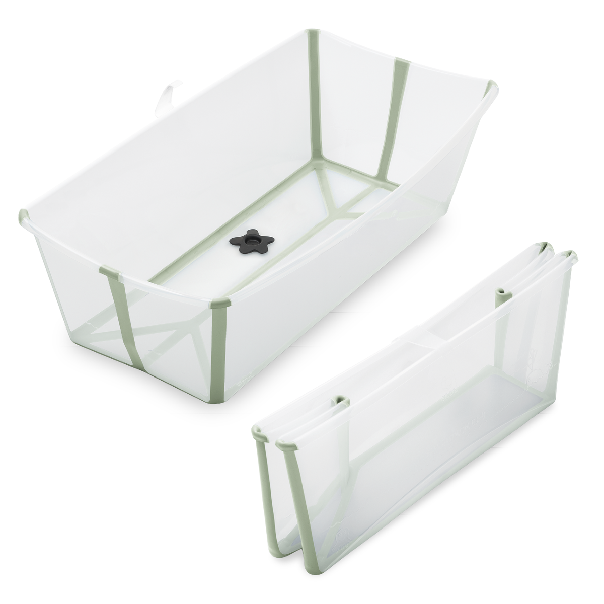 Stokke Flexi Bath XL Green, packshot op witte achtergrond