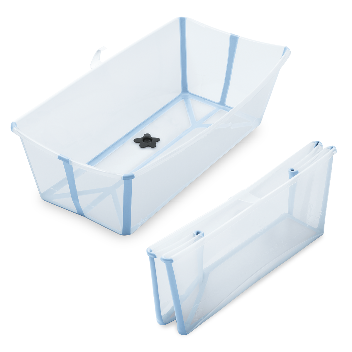 Stokke Flexi Bath XL Ocean Blue, packshot op witte achtergrond
