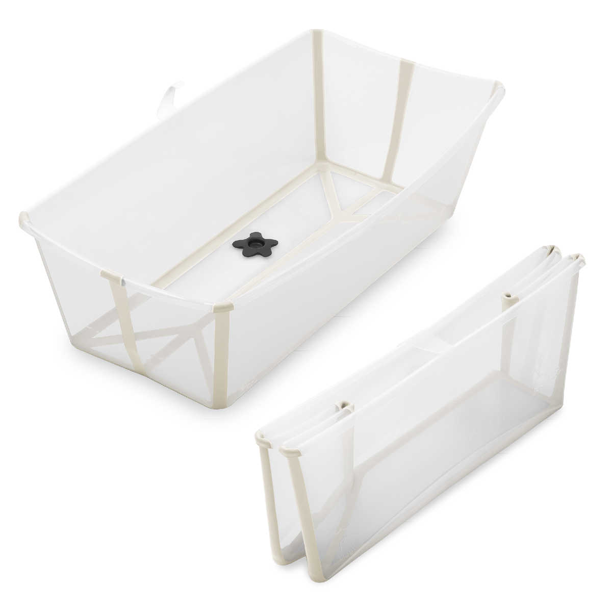 Stokke Flexi Bath XL Sandy Beige, packshot op witte achtergrond