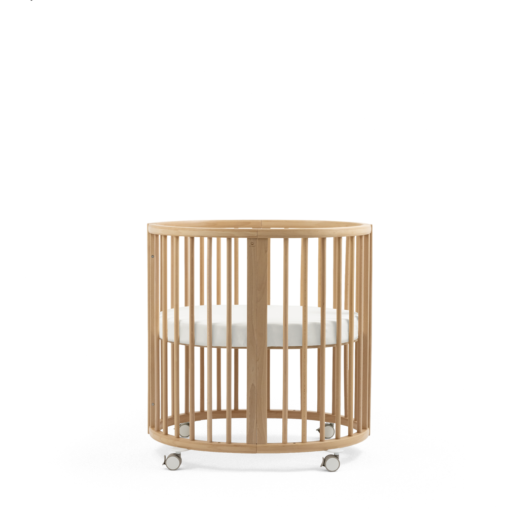Stokke Sleepi Mini Hoeslaken Wit, productfoto op witte achtergrond 3