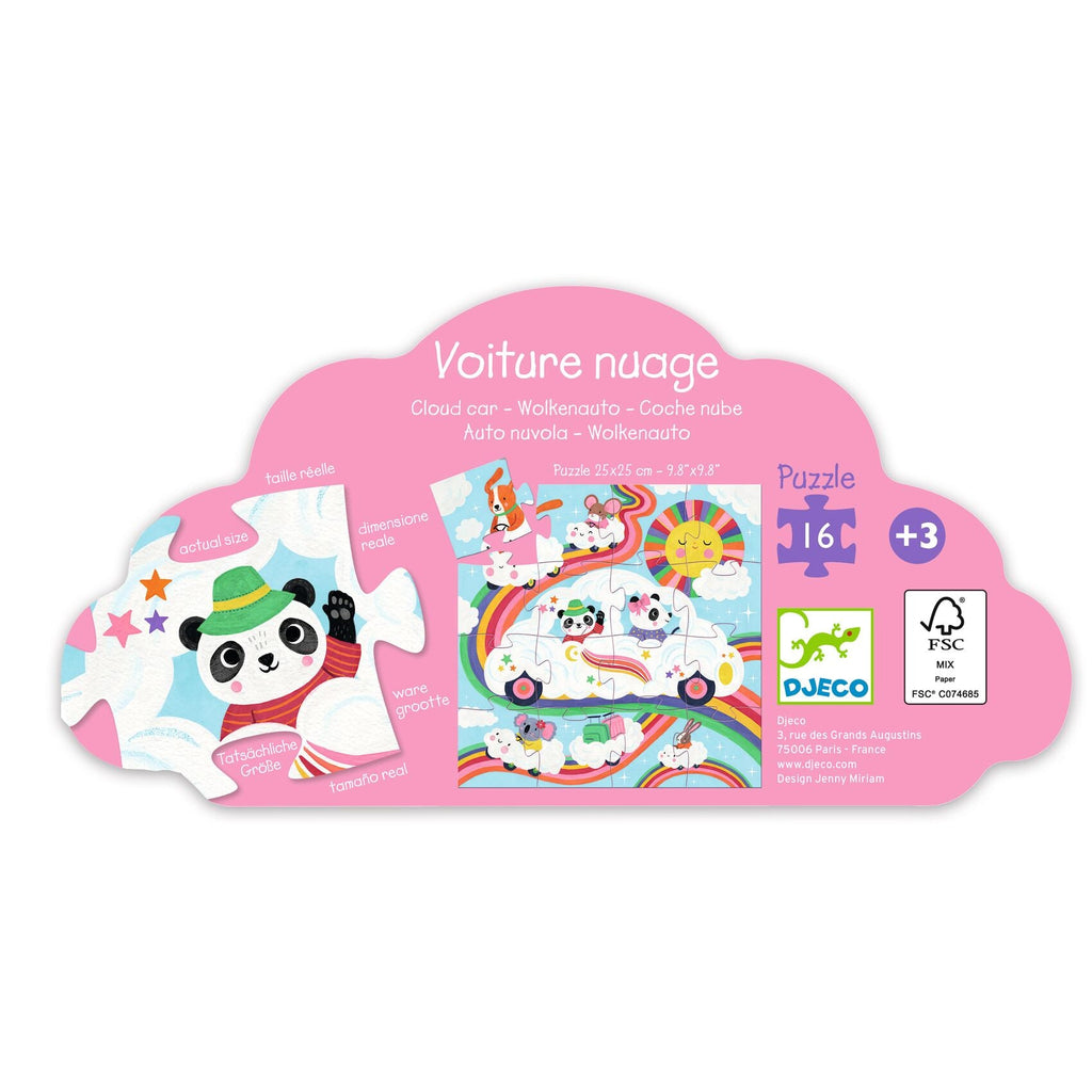 Djeco Puzzel 16st | Wolkenauto