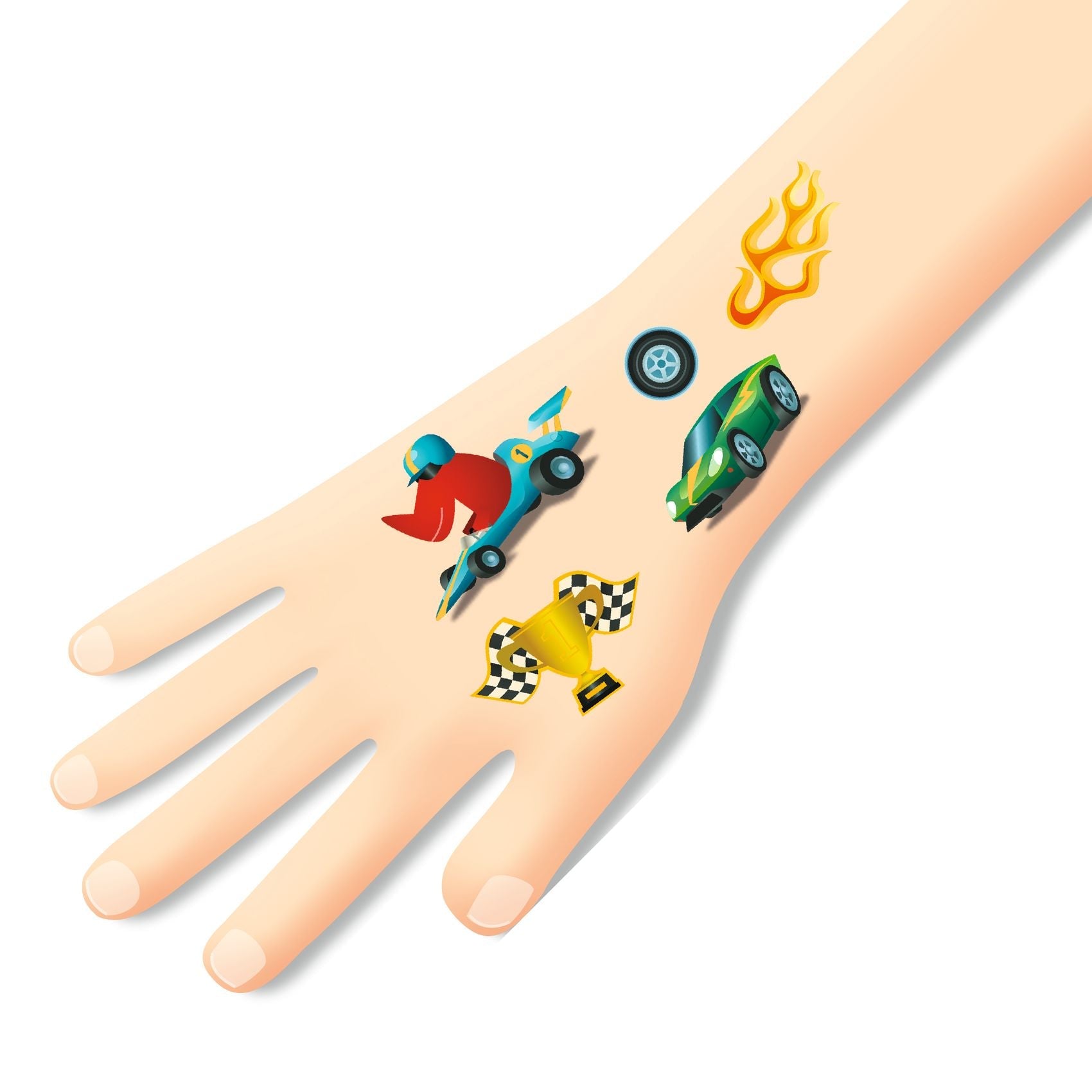 Djeco Set 50 Tattoos | Raceauto's