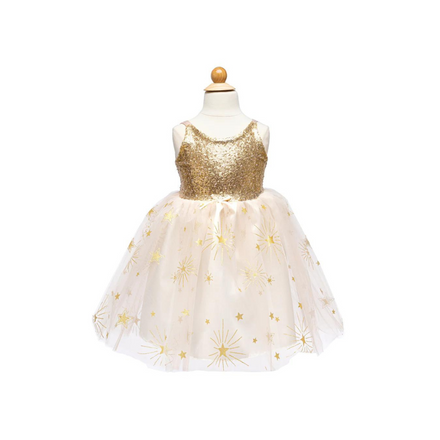 Great Pretenders Golden Glam Party Jurk | 7-8Y