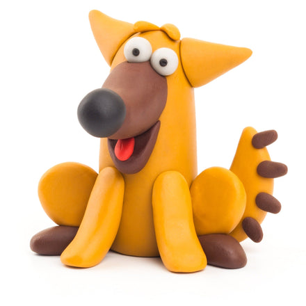 HeyClay 6 Potjes Speelklei | Hond, Schaap, Koe