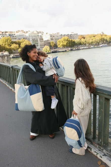 Studio Noos Mom Bag | Denim Patchwork