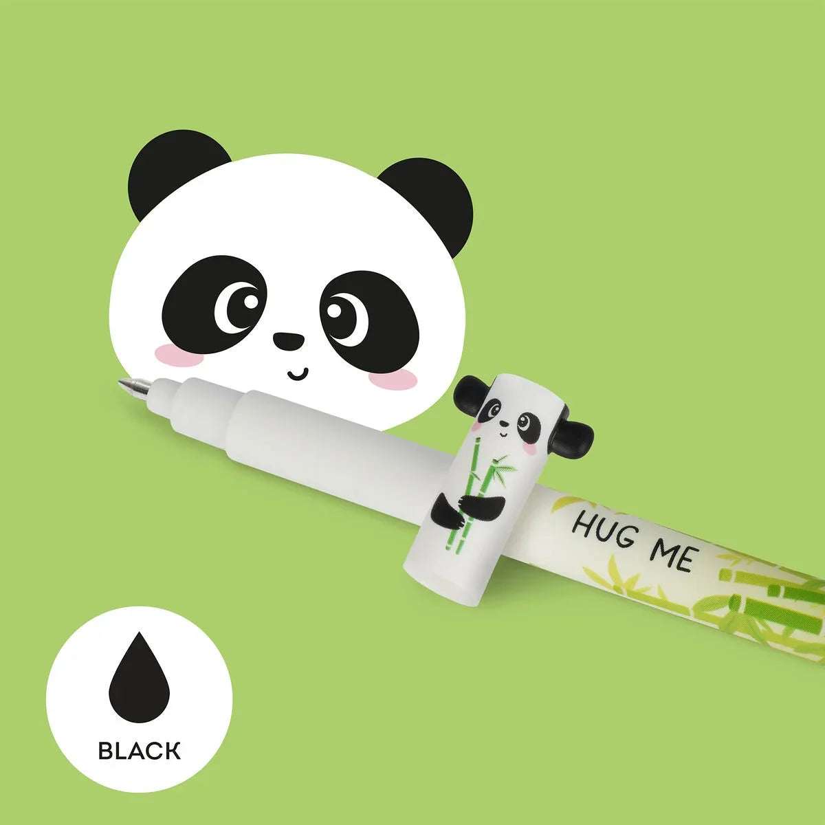Legami uitwisbare gelpen Panda met zwarte inkt en een fijne schrijfpunt van 0,7 mm
