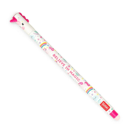 Legami uitwisbare gelpen Unicorn met roze inkt en een fijne schrijfpunt van 0,7 mm