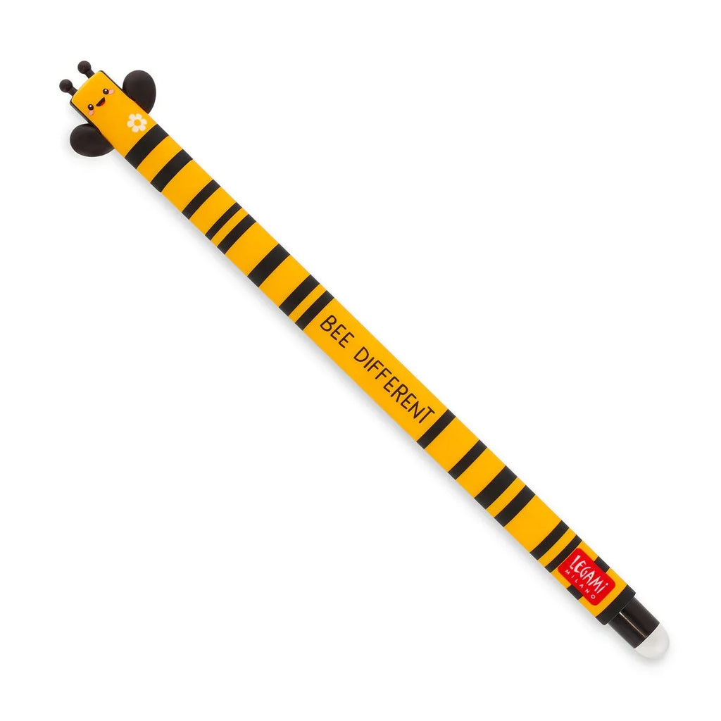Legami uitwisbare gelpen Bee met zwarte inkt en een fijne schrijfpunt van 0,7 mm