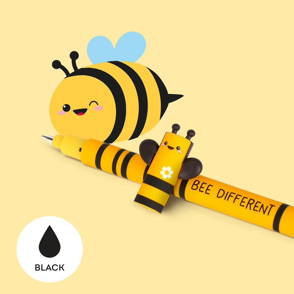 Legami uitwisbare gelpen Bee met zwarte thermosensitieve inkt die je opnieuw kunt uitwissen