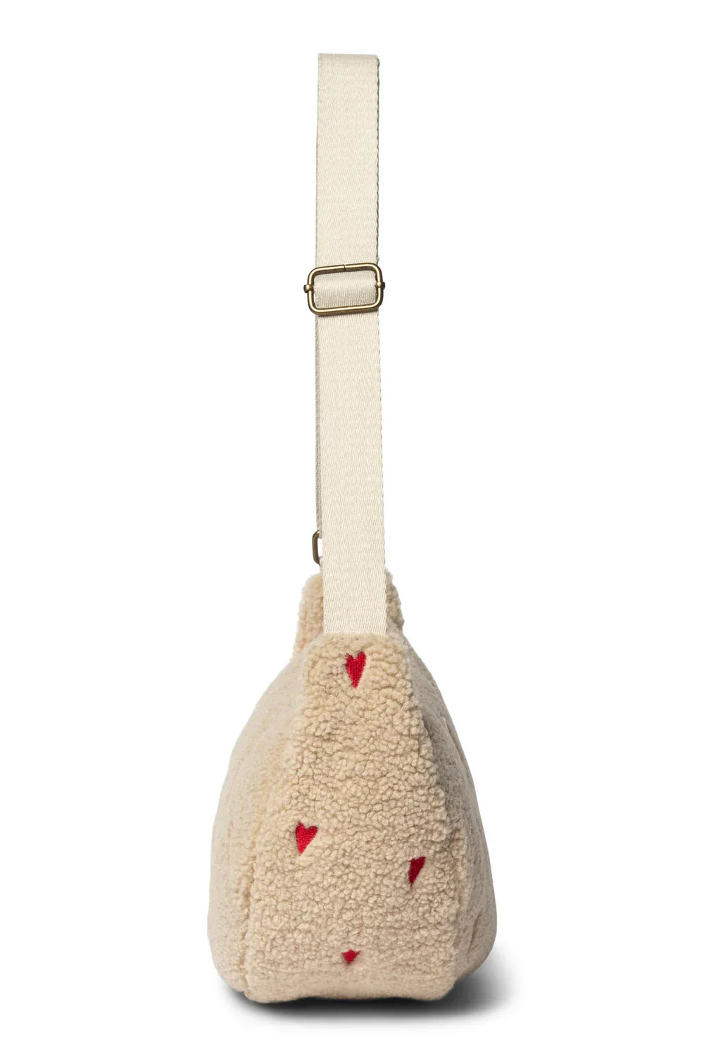 * Studio Noos Ecru Teddy Hearts Maxi Fanny Pack