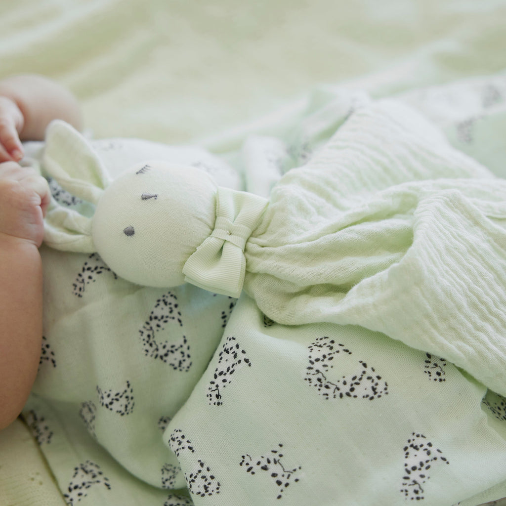 Elodie Details Blinkie Hydrofiel Knuffeldoekje Lucky 41 cm | Lichtgroen