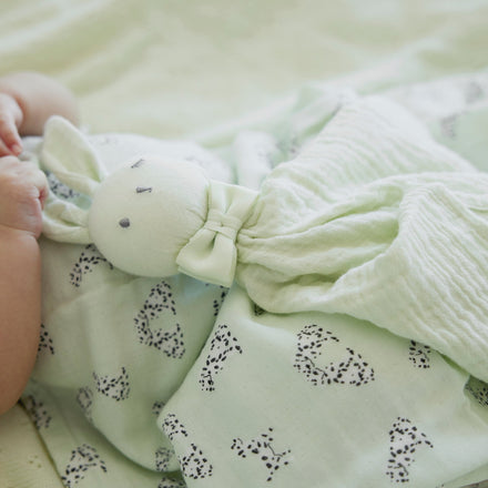 Elodie Details Blinkie Hydrofiel Knuffeldoekje Lucky 41 cm | Lichtgroen