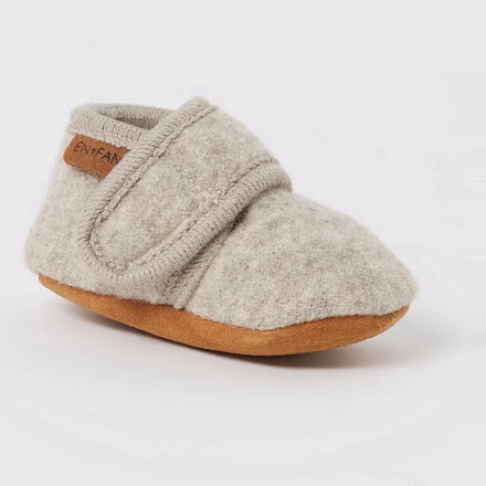 En Fant Baby Slofjes Wol | Sand Melange