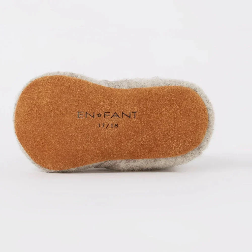 En Fant Baby Slofjes Wol | Sand Melange