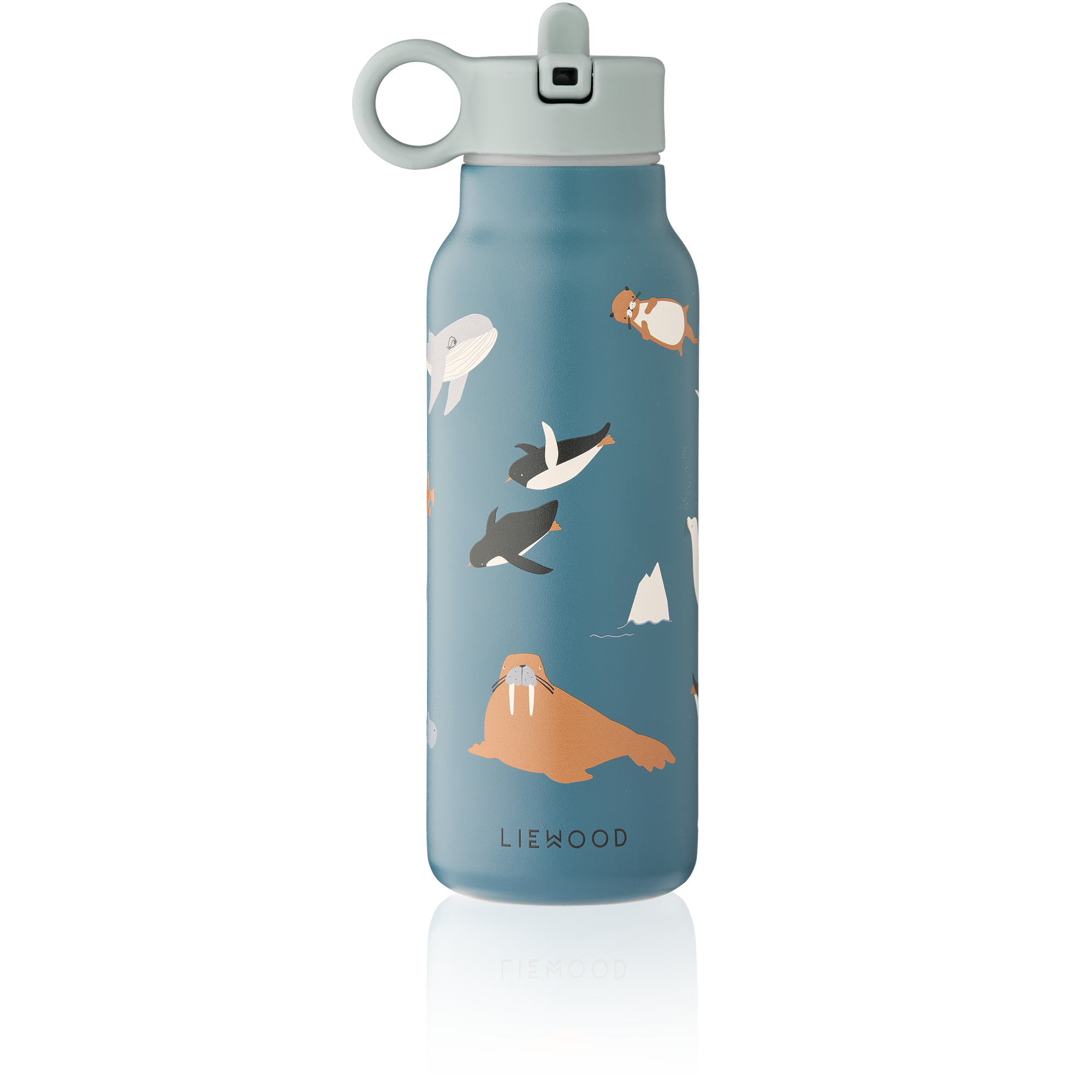 Liewood Falk drinkfles Arctic Sea Ocean View roestvrij staal productfoto
