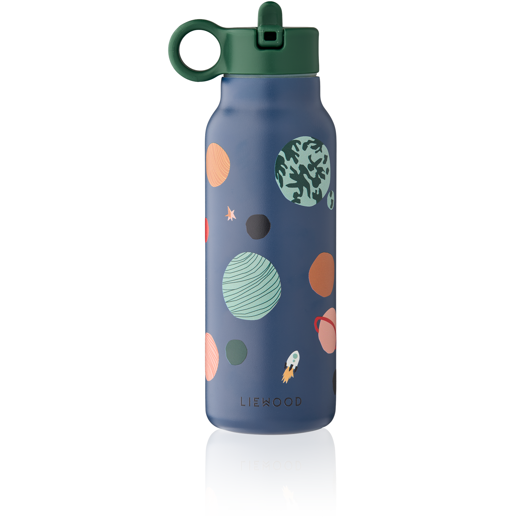 * Liewood Falk Drinkfles 350ml | Universe / Classic Navy