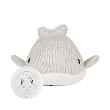 Flow Amsterdam Oplaadbare Knuffel Met Hartslag Moby Whale | Grey