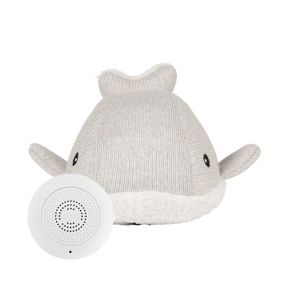 Flow Amsterdam Oplaadbare Knuffel Met Hartslag Moby Whale | Grey