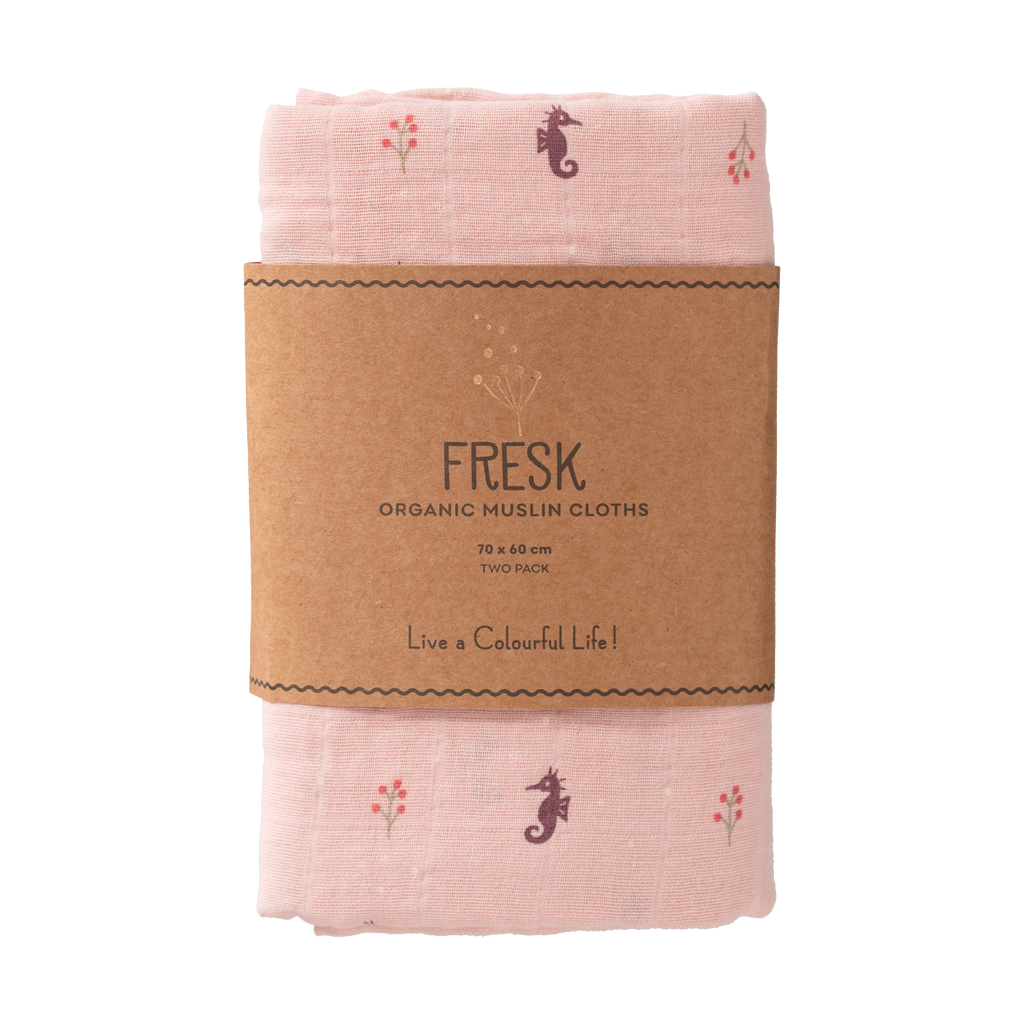 Fresk Set 2 Hydrofiele Doeken 70x60cm | Sea Horse