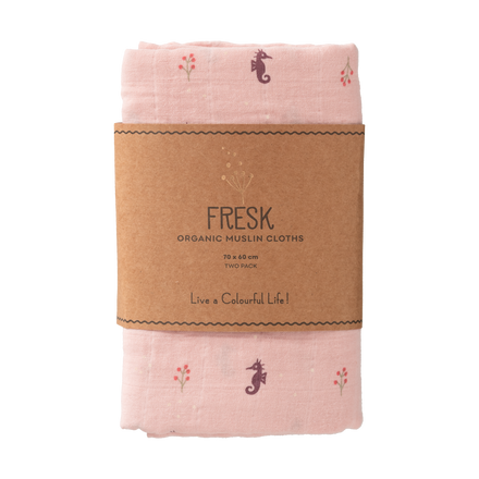 Fresk Set 2 Hydrofiele Doeken 70x60cm | Sea Horse