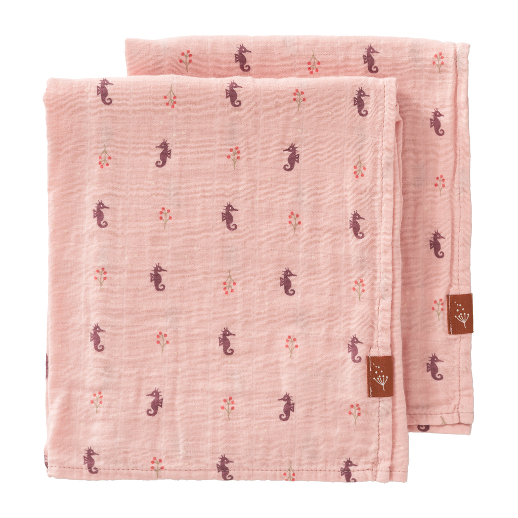 Fresk Set 2 Hydrofiele Doeken 70x60cm | Sea Horse
