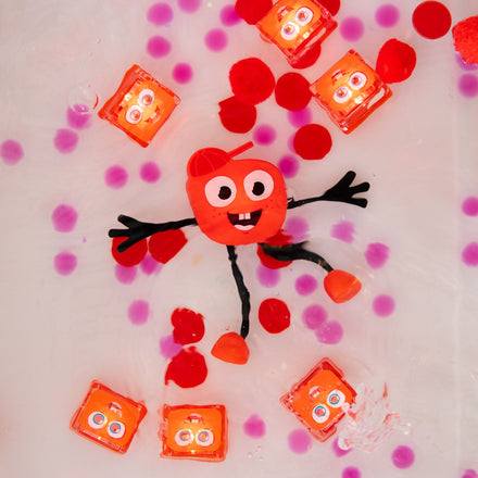 Glo Pals Light Up Cubes Badspeelgoed Oranje Rood | Elmo