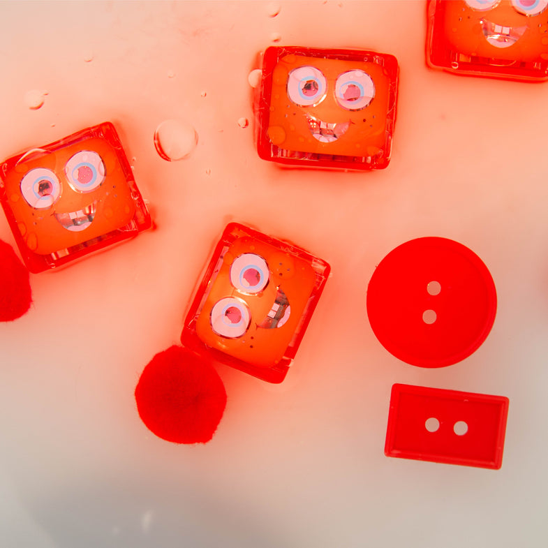 Glo Pals Light Up Cubes Badspeelgoed Oranje Rood | Elmo