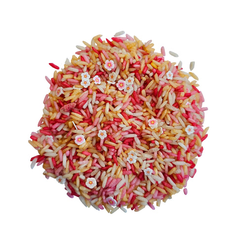 Grennn Speelrijst 500g | Pink Flower Mix