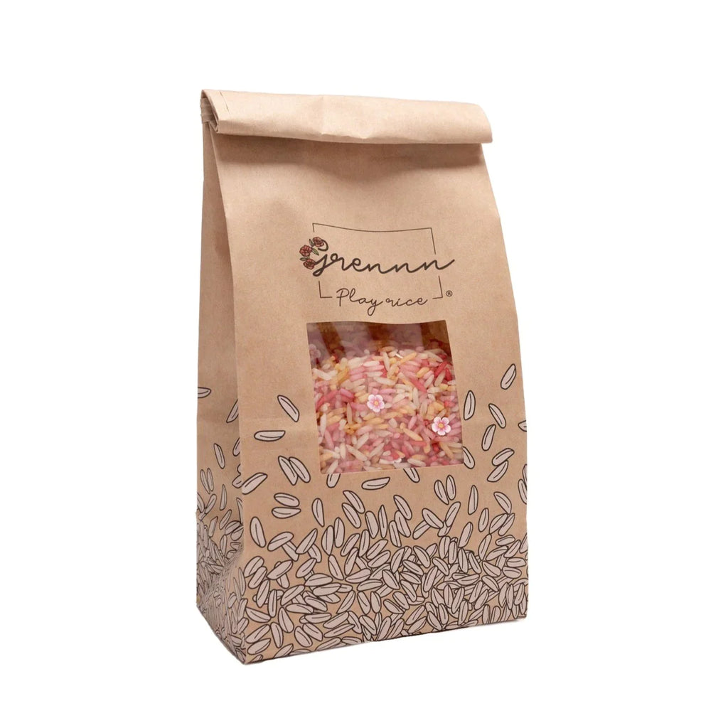 Grennn Speelrijst 500g | Pink Flower Mix