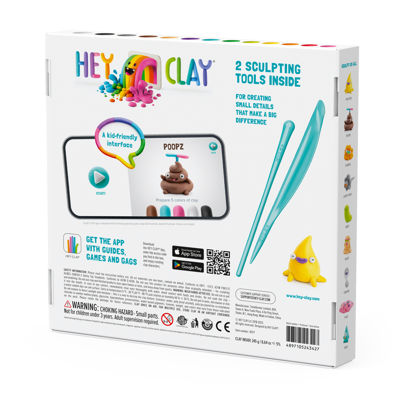 HeyClay 16 Potjes Speelklei | PoopOops