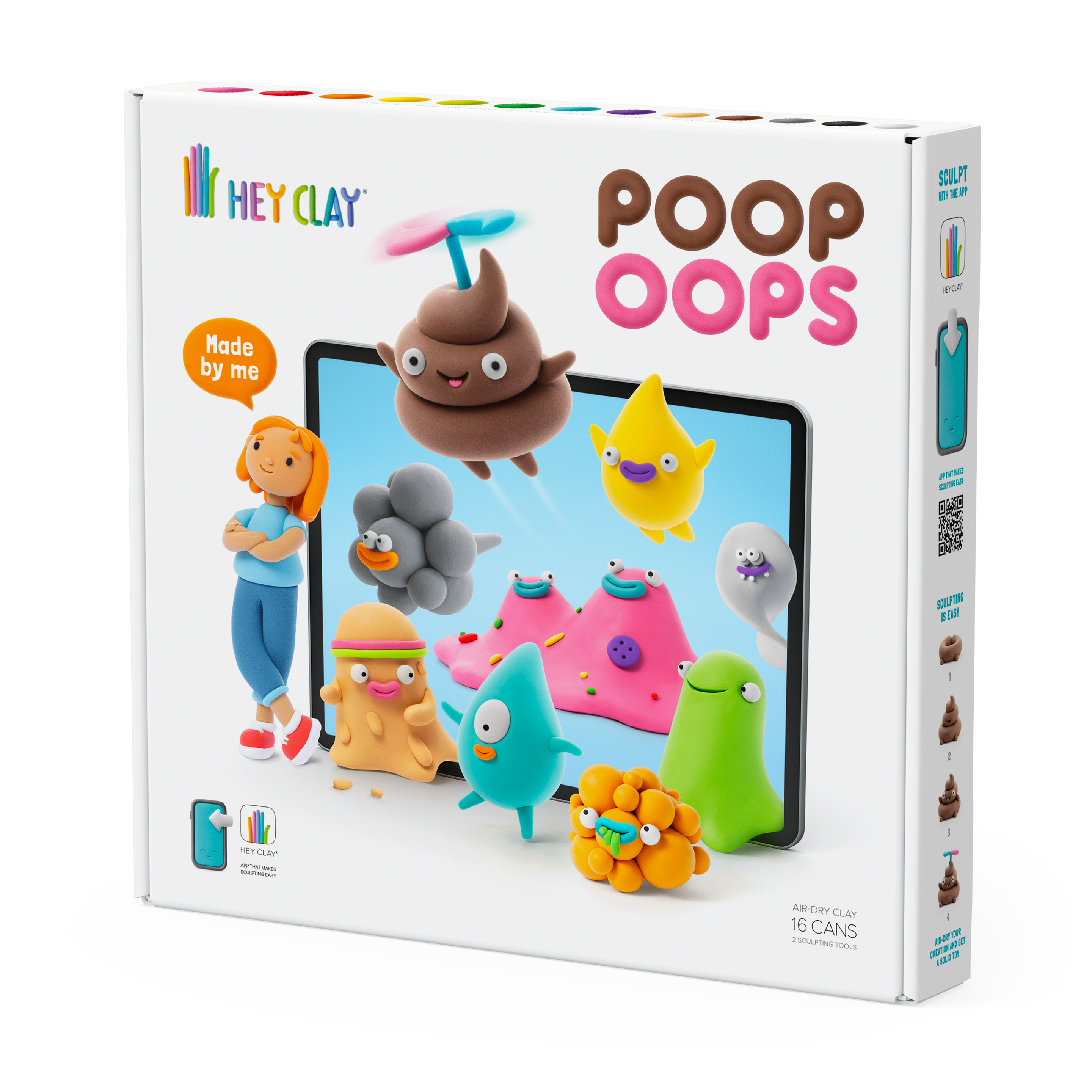 HeyClay 16 Potjes Speelklei | PoopOops