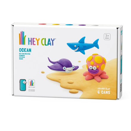 HeyClay 6 Potjes Speelklei | Ocean