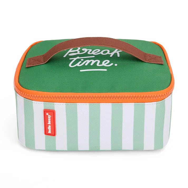 Hello Hossy Thermische Lunchtas Green Stripes