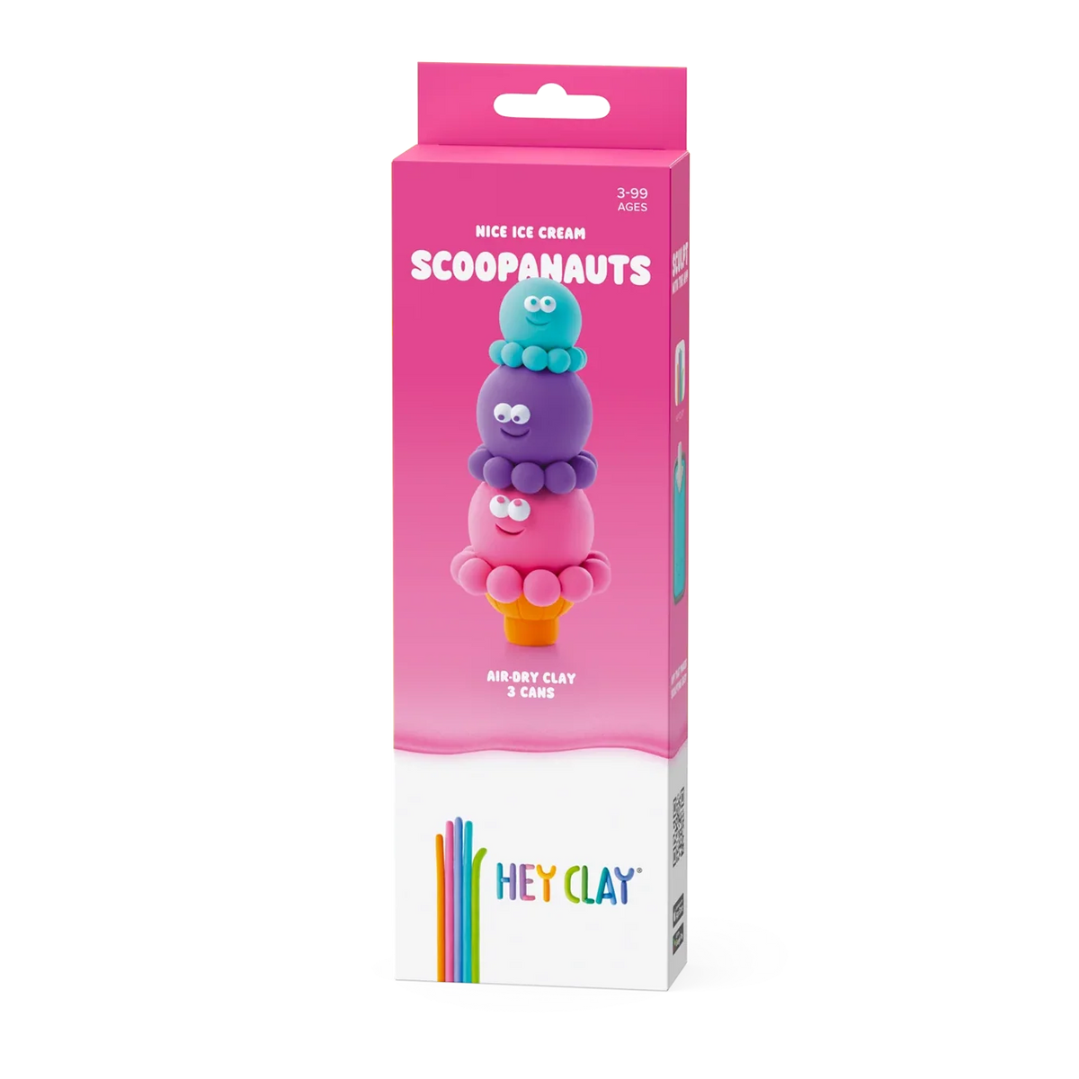 Hey Clay Boetseerklei | Nice Ice Cream Scoopanauts (3 potjes)