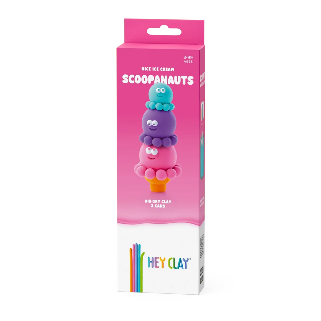 Hey Clay Boetseerklei | Nice Ice Cream Scoopanauts (3 potjes)