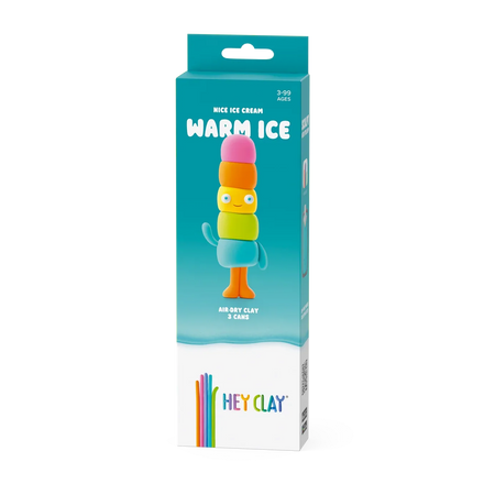 Hey Clay Boetseerklei | Nice Ice Cream Warm Ice (3 potjes)