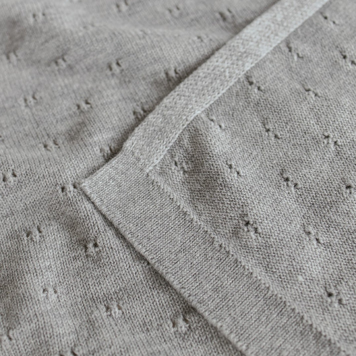 Hvid Deken Bibi | Grey Melange