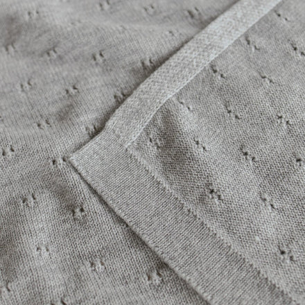 Hvid Deken Bibi | Grey Melange