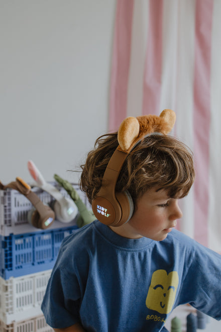 Kidywolf Kidyears Bluetooth Hoofdset Met Magnetische Oren 85 Db | Leeuw