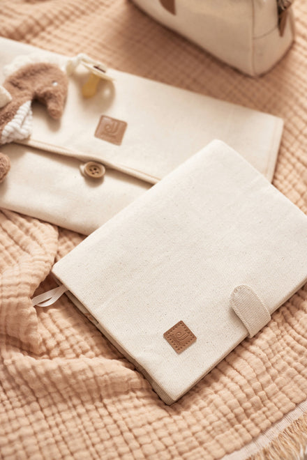 Jollein Groeiboekje Hoes 23x17cm | Twill Natural