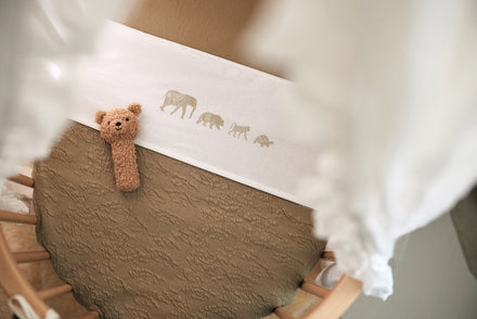 * Jollein Laken Wieg 75x100cm | Animals Olive Green